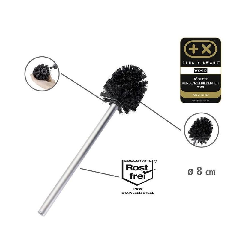 Wenko, stojak na papier toaletowy i szczotkę wc, Rivalta, 3w1, zamknięty pojemnik