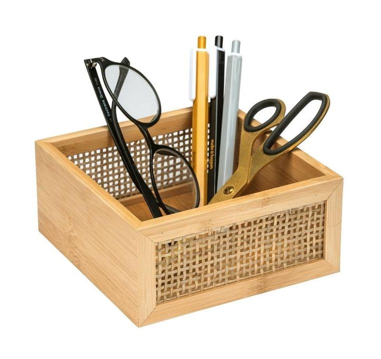Wenko, taca na kosmetyki, Allegre bamboo, 15-7-15 cm
