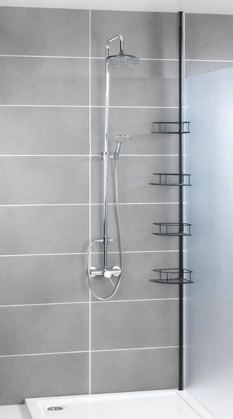 Wenko, teleskopowa półka pod prysznic, Dolcedo, 4 poziomy