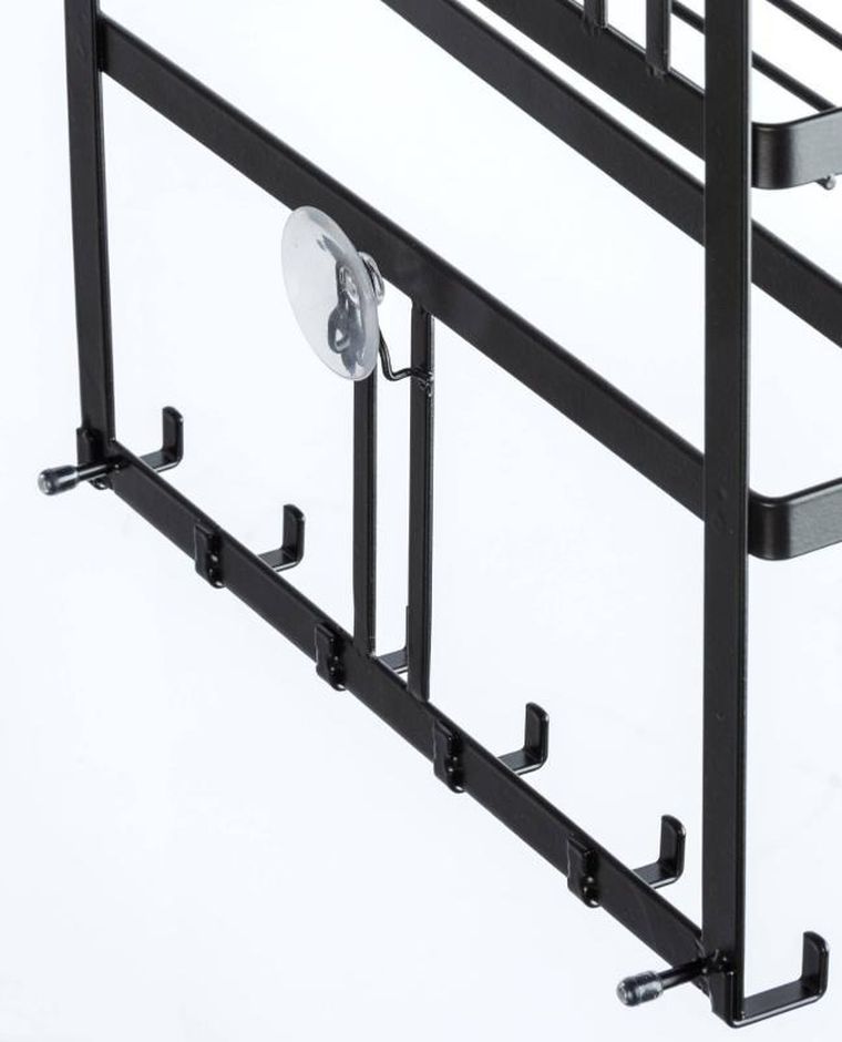 Wenko, wielofunkcyjna półka kuchenna, Gala, z uchwytem na ręcznik papierowy i haczykami