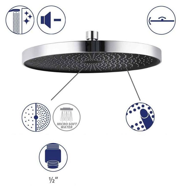 Wenko, zestaw prysznicowy z deszczownicą, z funkcją Softwater