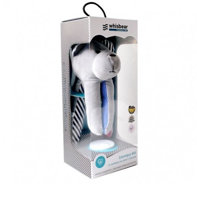 Whisbear - Szumiący Miś Classic, czerwień, zabawka uspokajająca