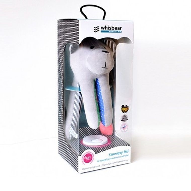 Whisbear - Szumiący Miś z funkcją CRYsensor, cytryna, zabawka uspokajająca