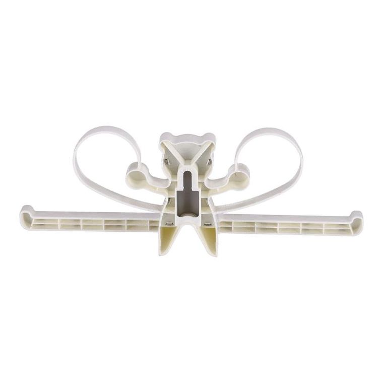 Wielofunkcyjny wieszak z misiem, szary