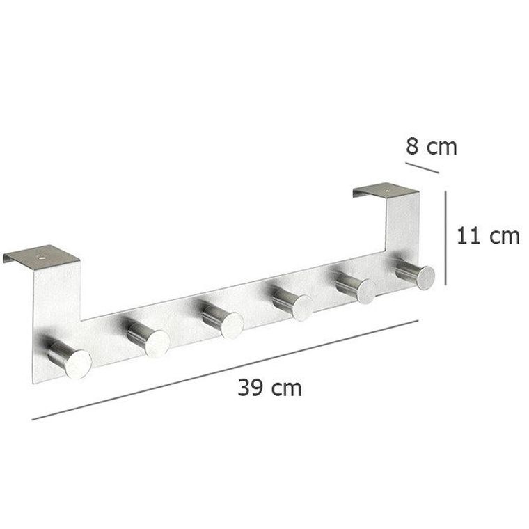 Wieszak na drzwi, 6x haczyki na drzwi, Celano