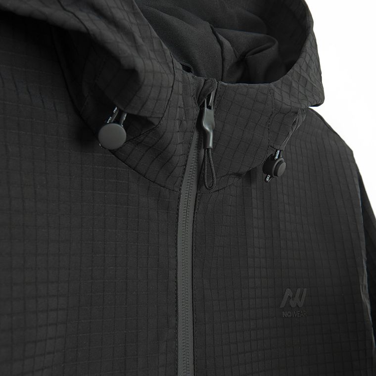 Wodoodporna kurtka anorak z kapturem o kroju boxy NOWEAR