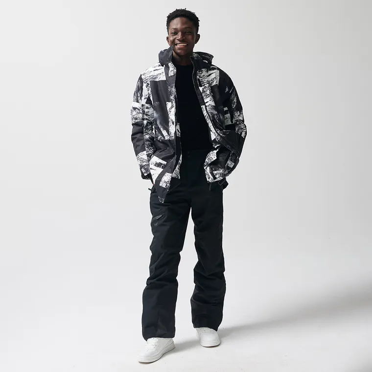 Wodoszczelna kurtka narciarska unisex oversize z kapturem NOWEAR