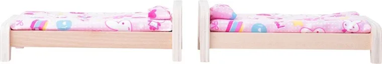 Woodyland, drewniany domek dla lalek z akcesoriami, 2-piętrowy