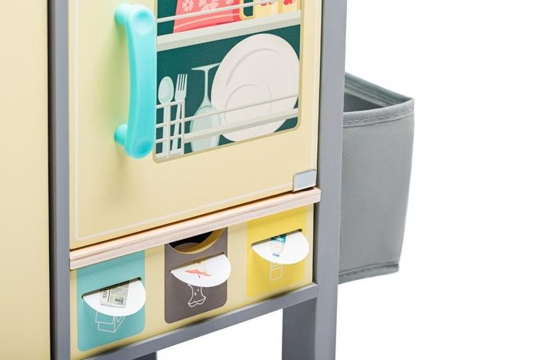 Woodyland, Mia, kuchnia z akcesoriami, drewniana, 68-52-15 cm