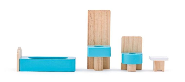 Woodyland, willa Isabelle, drewniany domek dla lalek z akcesoriami