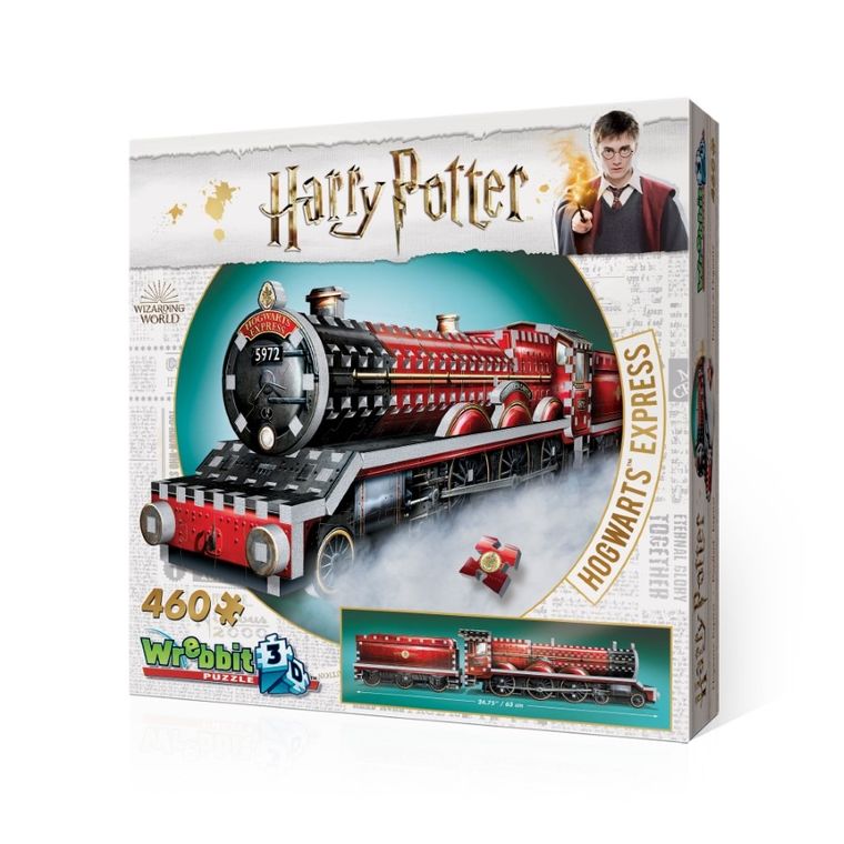 Wrebbit, Harry Potter, Hogwarts Express, puzzle 3D, 460 elementów