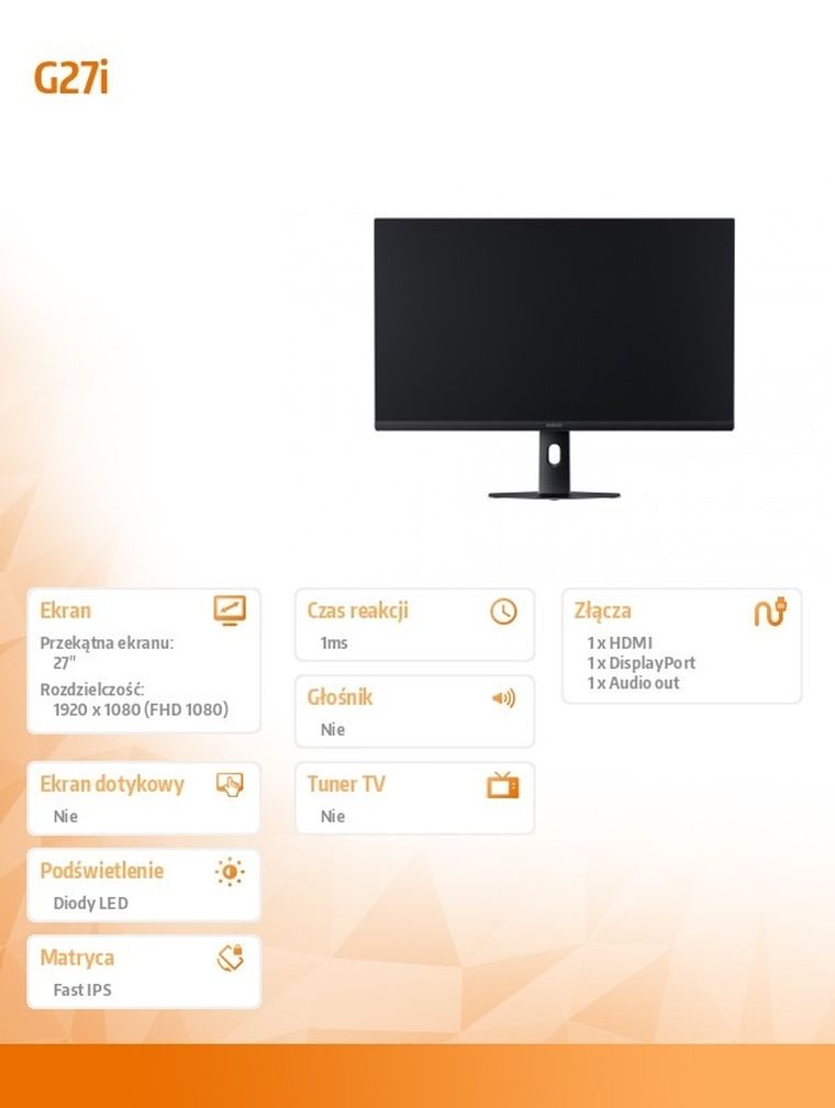 Xiaomi, monitor, Gaming IPS 27”, G27i 2026, 200Hz