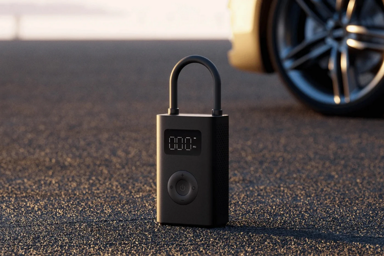 Xiaomi, Portable Electric Air Compressor 2, pompka rowerowa, czarna