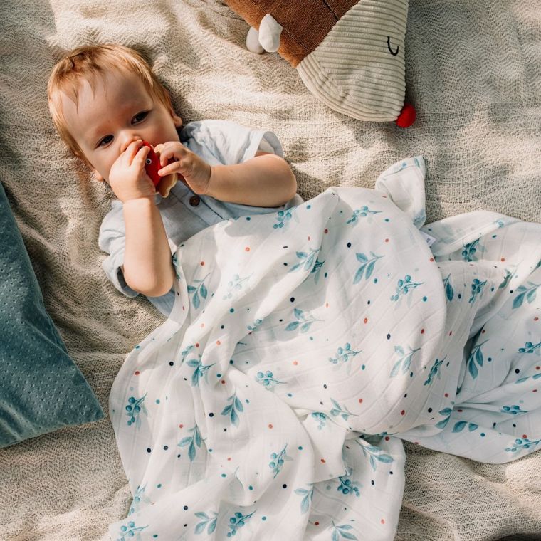 Yoonco, Berry, otulacz bambusowy, 100-120 cm