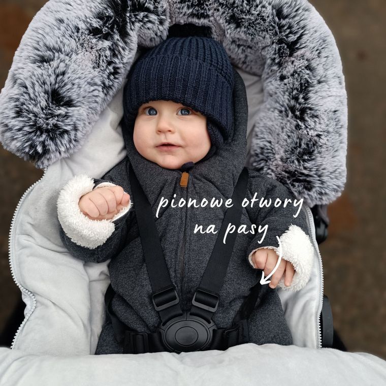 Yoonco, Rosewood, śpiworek do wózka, regulowany, 5-punktowy