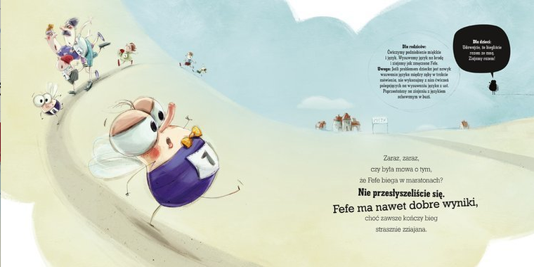 Z muchą na luzie ćwiczymy buzie, czyli zabawy logopedyczne dla dzieci