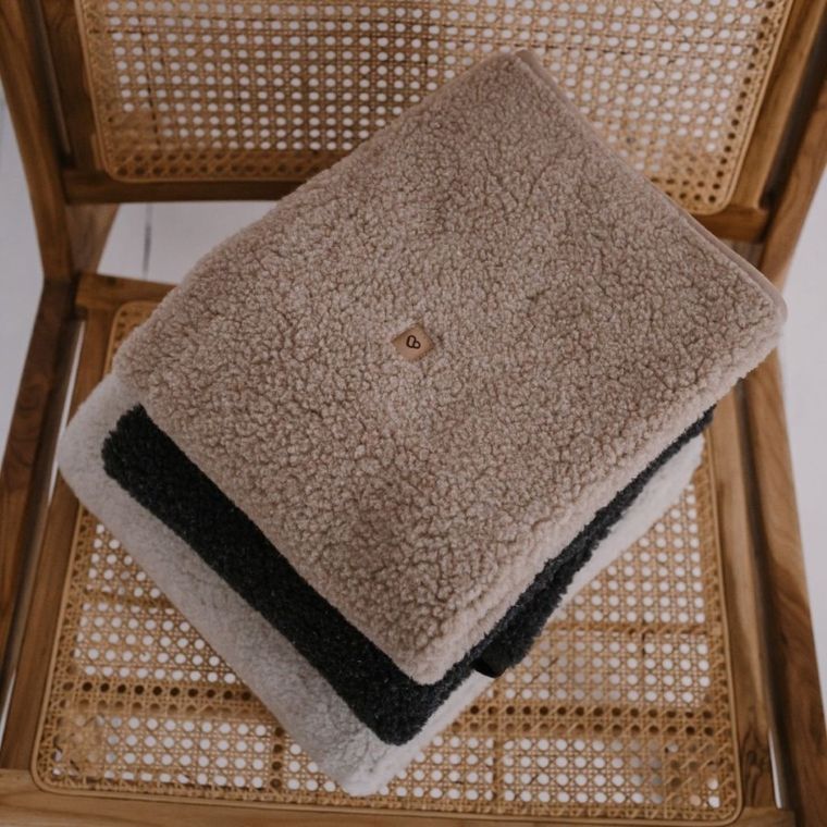 Zaffiro, Nevada, koc wełniany, 75-100 cm, grey