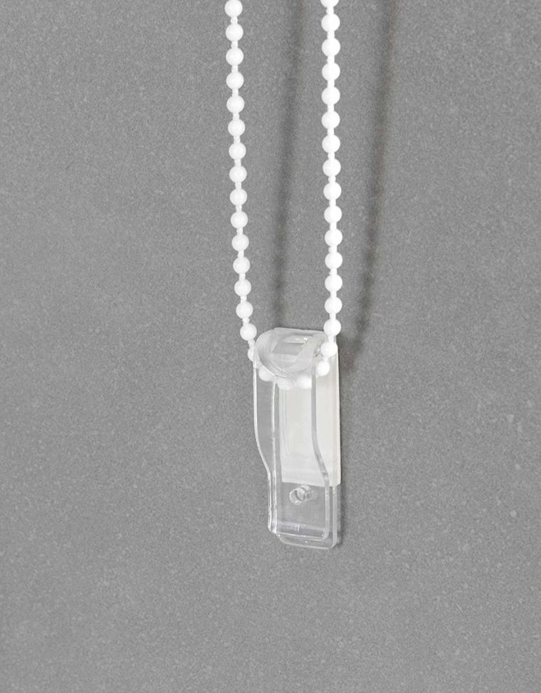 Zasłona prysznicowa, Blind, biała z paskami, 132-240 cm