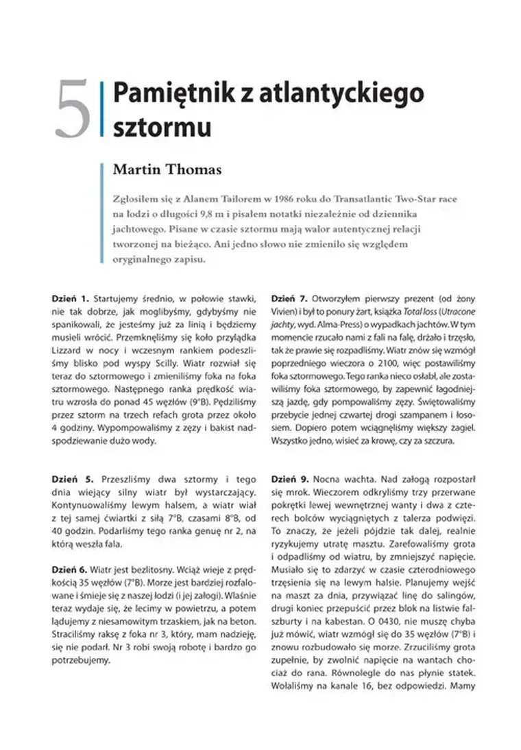 Żeglowanie w trudnych warunkach