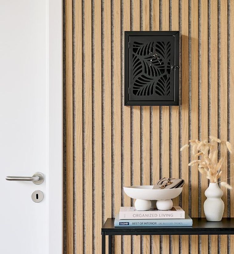 Zeller, Leaves, metalowa skrzynka na klucze, 30-22-5 cm