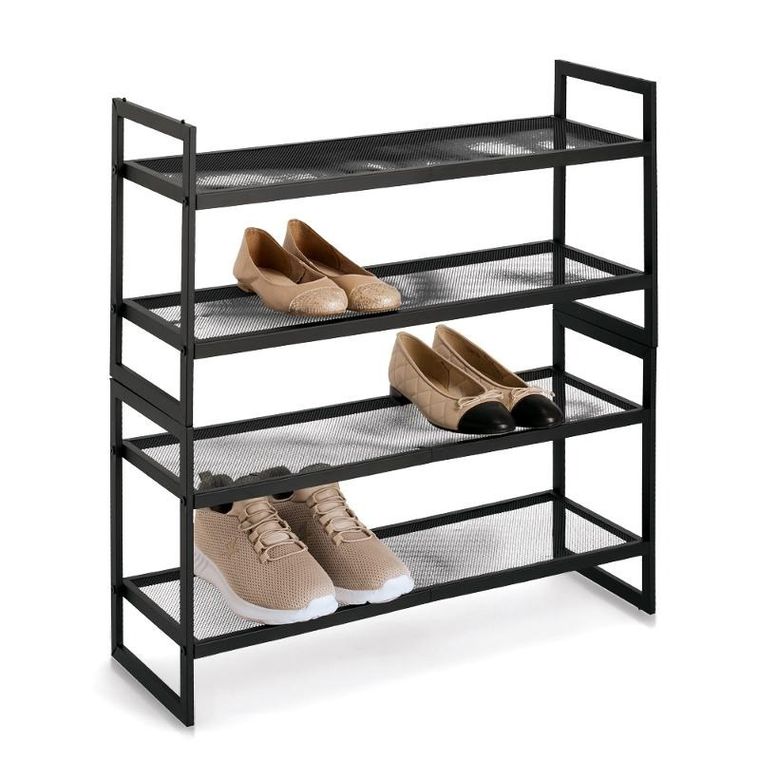 Zeller, metalowa półka na buty, nordic space, 70-36-24 cm