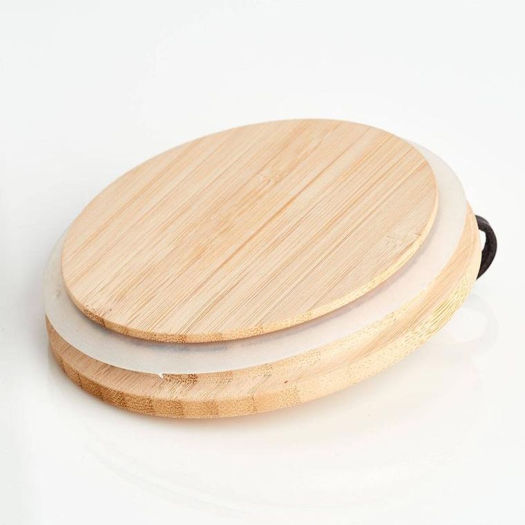 Zeller, szklany słoik z wieczkiem z uchwytem i drewnianą łyżeczką, 320 ml