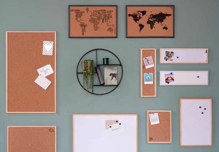 Zeller, tablica magnetyczna memo + pisak i 3 magnesy, 80-60 cm