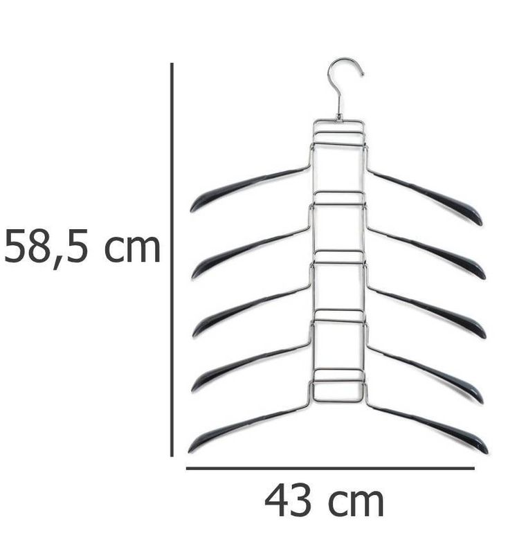 Zeller, uchwyt na koszule i kurtki, wieszaki na ubrania 5w1