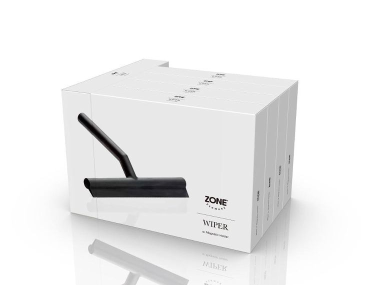 Zone Denmark, ściągaczka łazienkowa z uchwytem, black