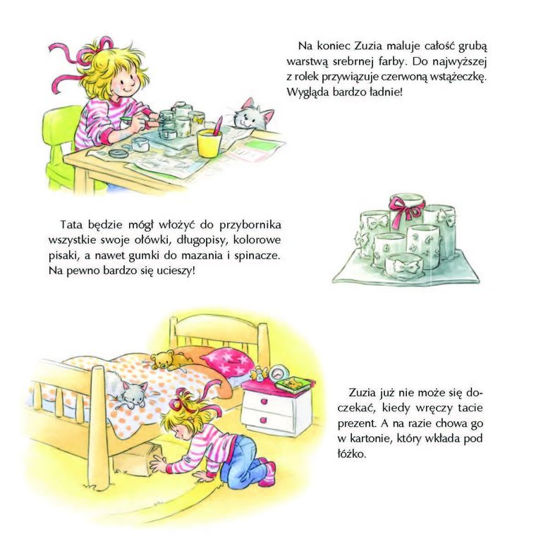 Zuzia przygotowuje prezenty. Mądra mysz