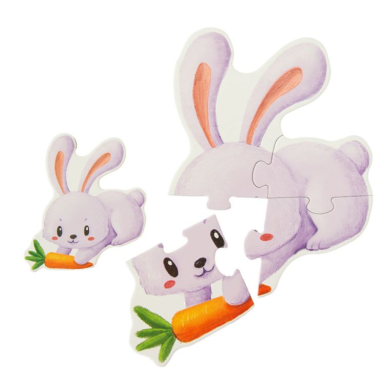 Zwierzęta, puzzle 6w1