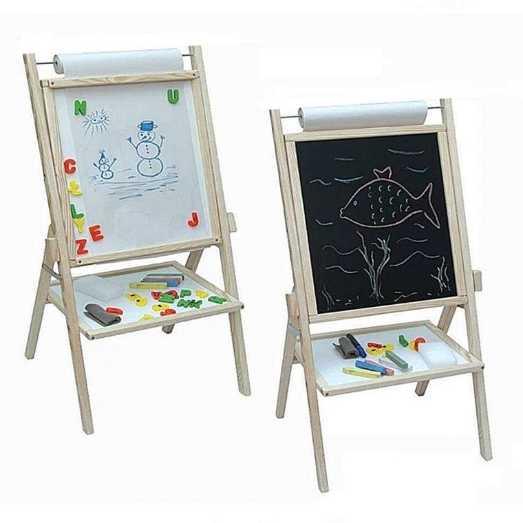 3toysm, tablica magnetyczna, dwustronna, drewniana