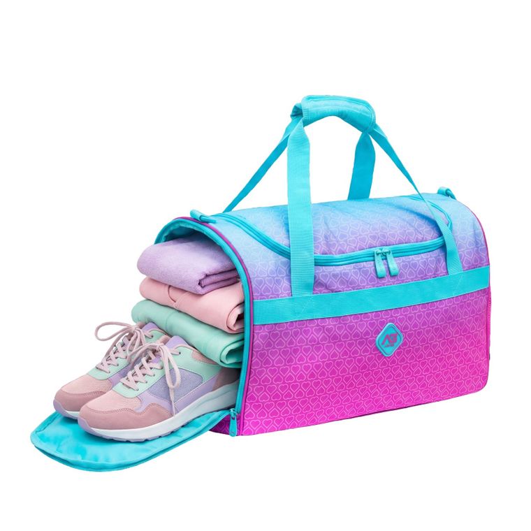 Abag, torba sportowa, hexagon mint ombre