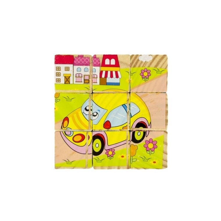 Adar, drewniane klocki obrazkowe, 9 elementów