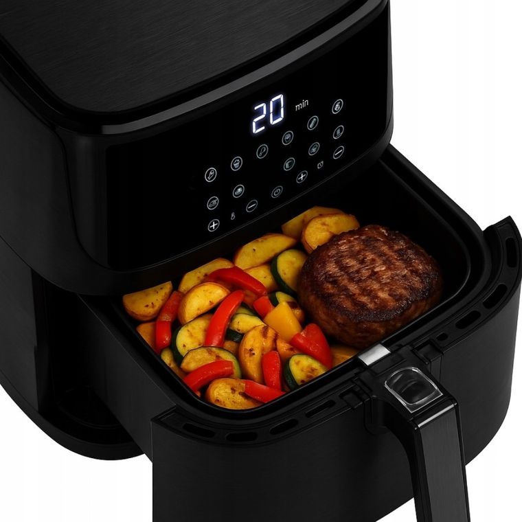 Adler, frytkownica beztłuszczowa, air fryer, 12 programów, 5,5l