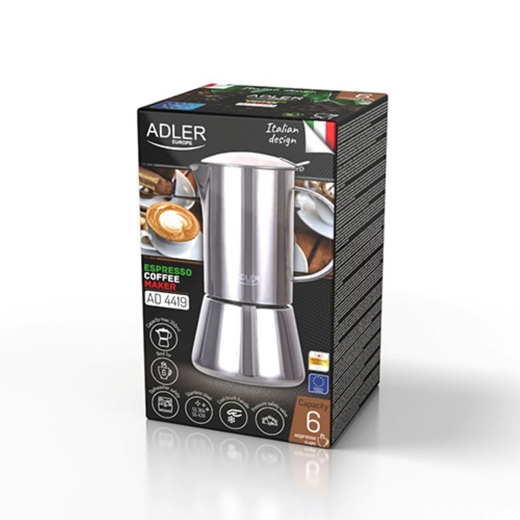 Adler, kawiarka, zaparzacz do kawy espresso, 350 ml