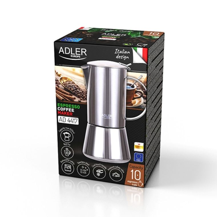 Adler, kawiarka, zaparzacz do kawy espresso, 620 ml