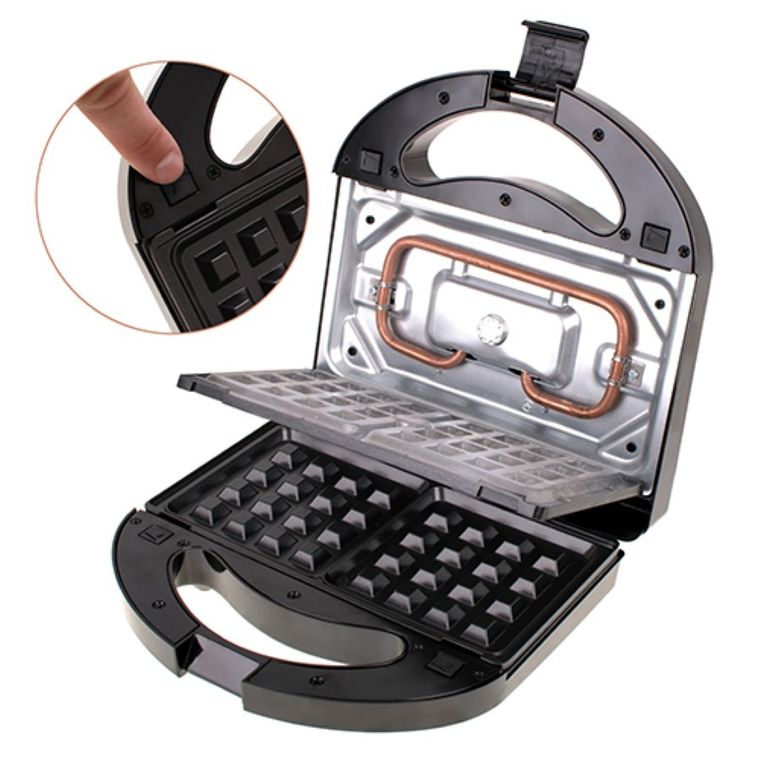 Adler, opiekacz do kanapek, 3w1, MS 3045, 750W, czarny