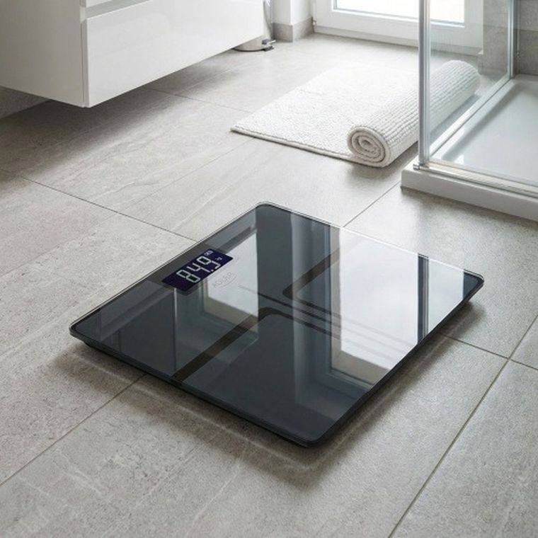 Adler, waga łazienkowa USB-C, akumulatorowa, do 180 kg