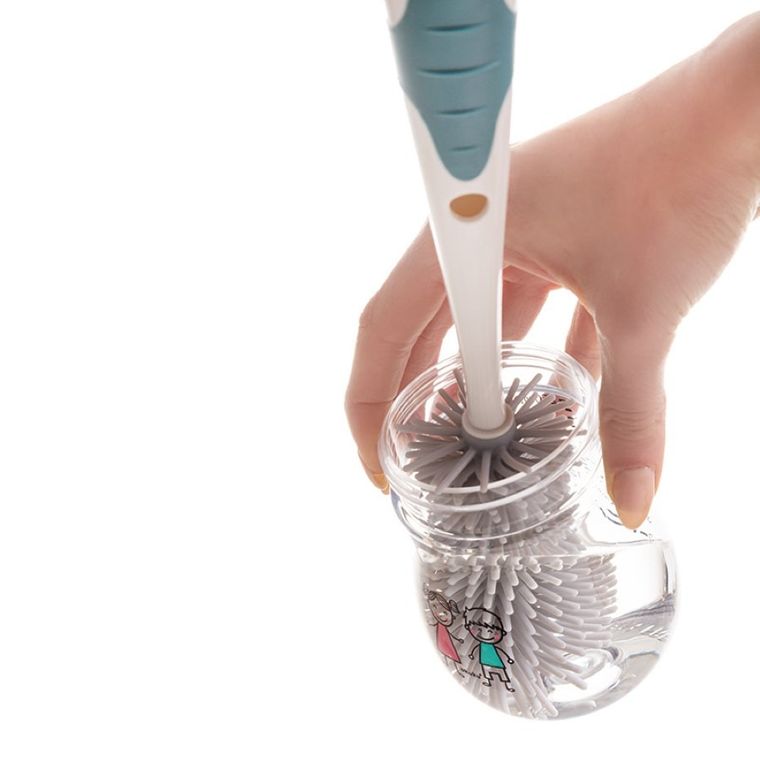 Akuku, szczoteczka silikonowa z podstawką