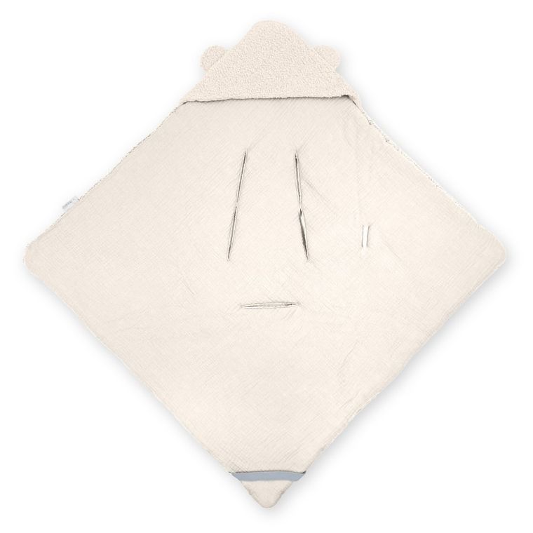 Albero Mio, Cotton Muślin & Boucle, otulacz do fotelika, wanilia
