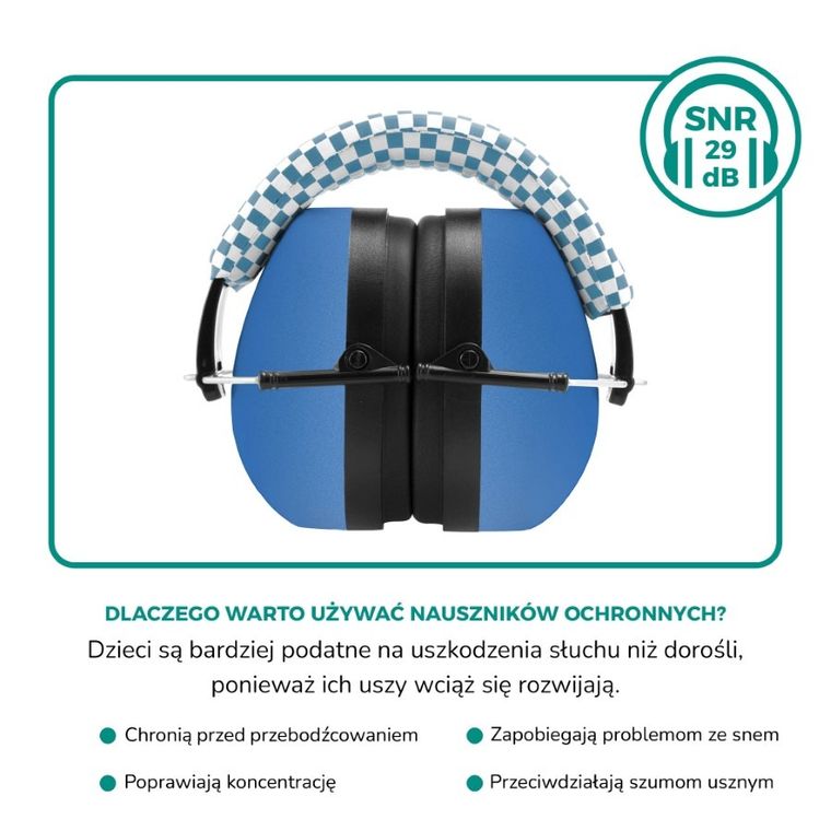 Alecto, BV-71, nauszniki wygłuszające dla dzieci, niebieskie