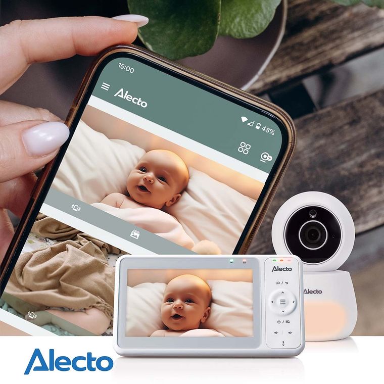 Alecto, DVM2060, niania z kamerą Full HD, aplikacja, ekran 5"
