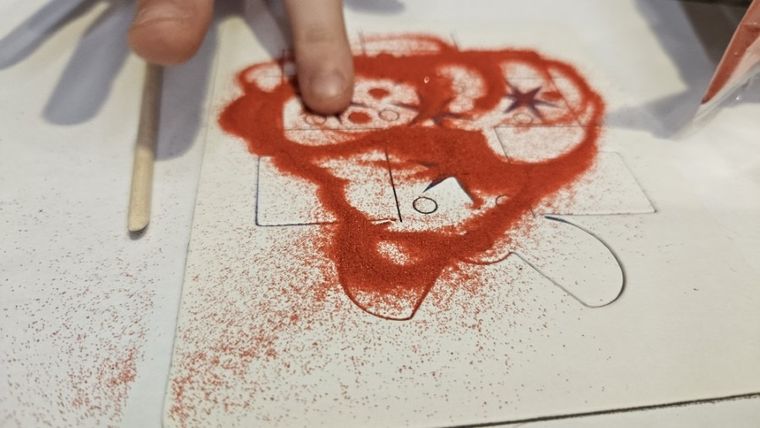 Alexander, Piaskowe Malowanki, Ozdoby na Choinkę: Bałwanek, zestaw kreatywny