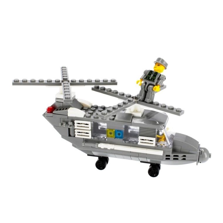 Alleblox, helikopter wojskowy, klocki konstrukcyjne, 179 elementów