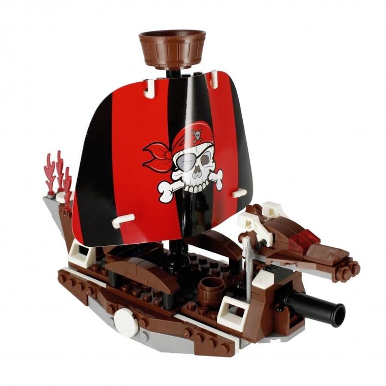 Alleblox, Pirat, klocki konstrukcyjne, 204 elementy