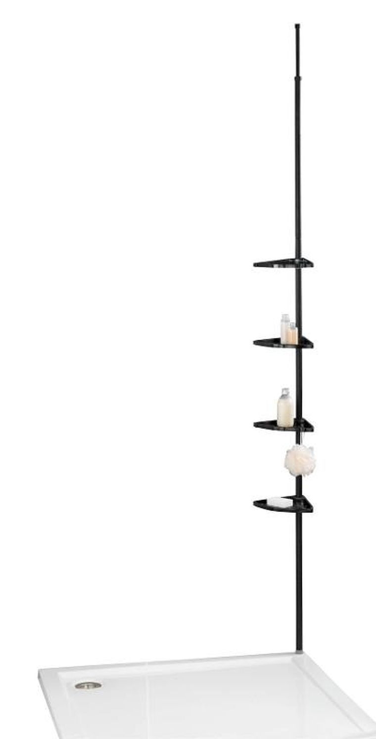 Allstar, metalowa półka pod prysznic z regulowaną wysokością, Allstar