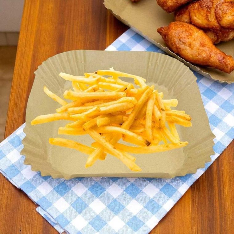 Alpenburg, wkład papierowy do frytownicy kwadratowy, 20-20 cm, 50 szt.