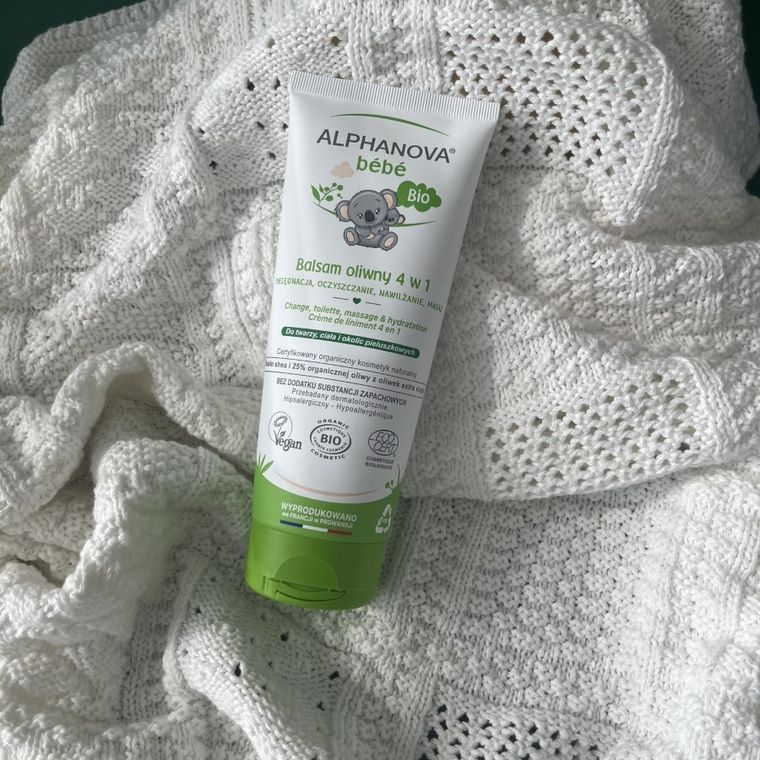 Alphanova Bebe, BIO Liniment, krem nawilżająco-oczyszczający 4w1, 200 ml