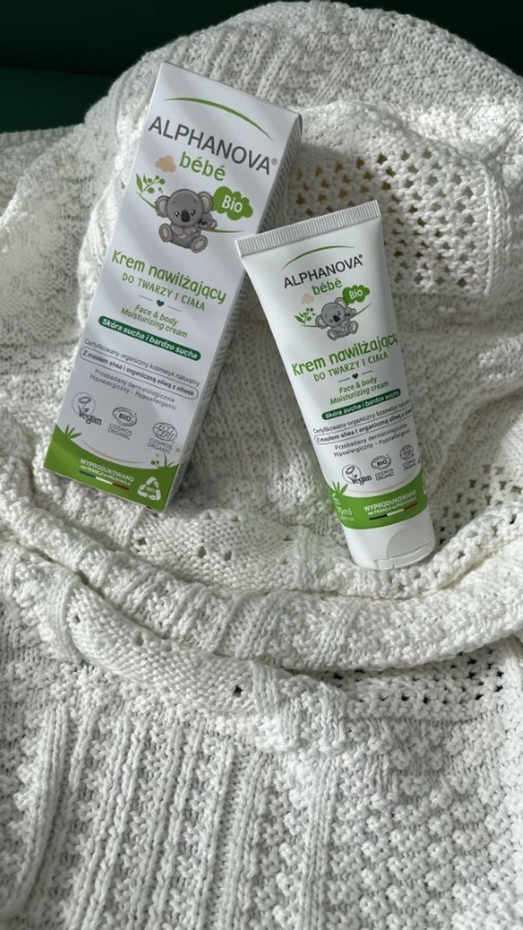Alphanova Bebe, krem na bazie oliwy do twarzy i ciała, 75 ml